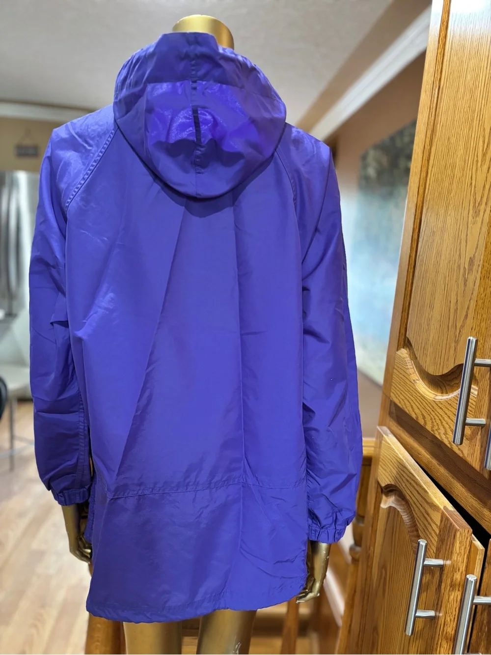 Vintage Nylon Purple Hooded Anorak Lakewood’s Bay - Picture 5 of 8